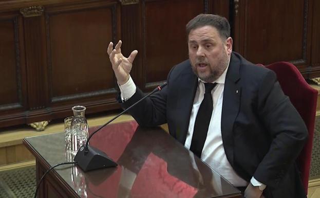 Declaración del exvicepresidente de la Generalitat y principal acusado, Oriol Junqueras.