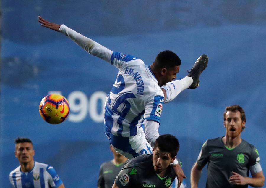 Las fotos más espectáculares del encuentro disputado en Anoeta entre Real Sociedad (esta vez con la segunda equipación) y el Leganés.
