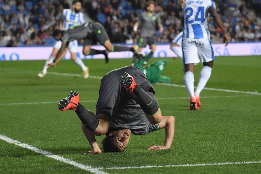 Las fotos más espectáculares del encuentro disputado en Anoeta entre Real Sociedad (esta vez con la segunda equipación) y el Leganés.