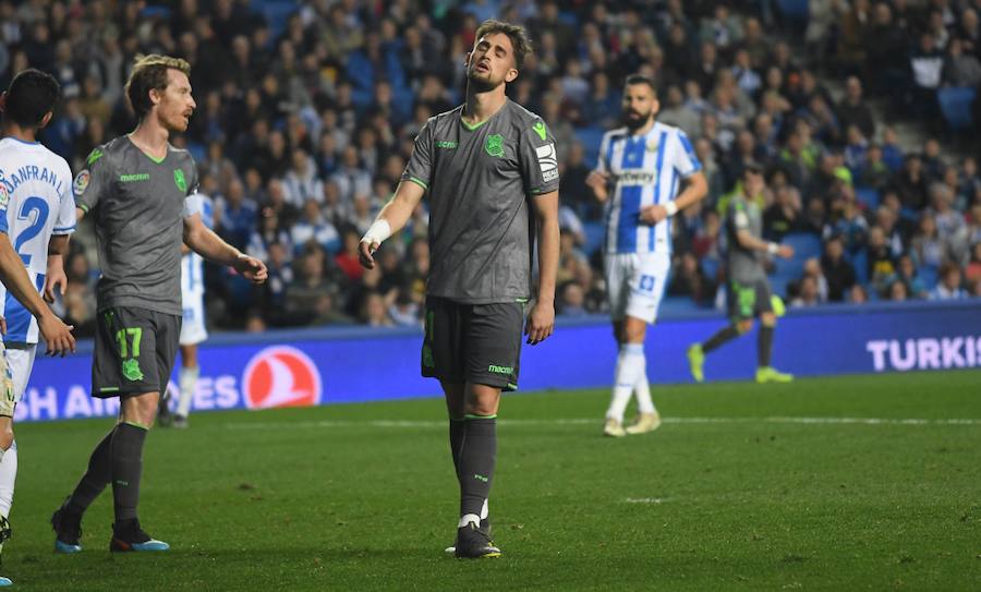 Las fotos más espectáculares del encuentro disputado en Anoeta entre Real Sociedad (esta vez con la segunda equipación) y el Leganés.