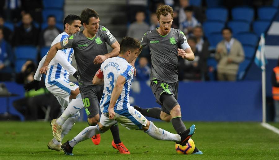Las fotos más espectáculares del encuentro disputado en Anoeta entre Real Sociedad (esta vez con la segunda equipación) y el Leganés.