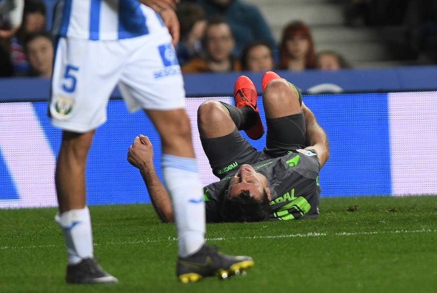 Las fotos más espectáculares del encuentro disputado en Anoeta entre Real Sociedad (esta vez con la segunda equipación) y el Leganés.