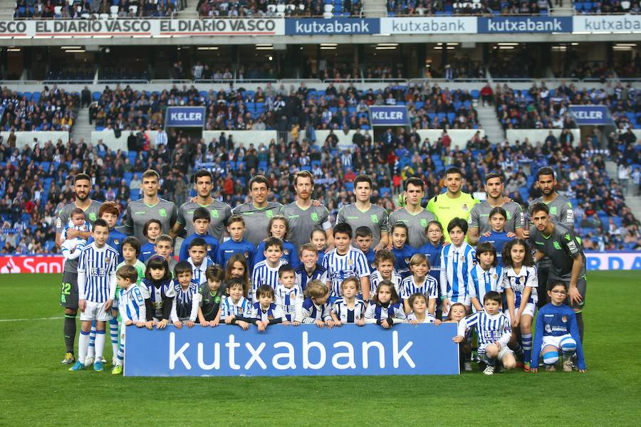 Las fotos más espectáculares del encuentro disputado en Anoeta entre Real Sociedad (esta vez con la segunda equipación) y el Leganés.
