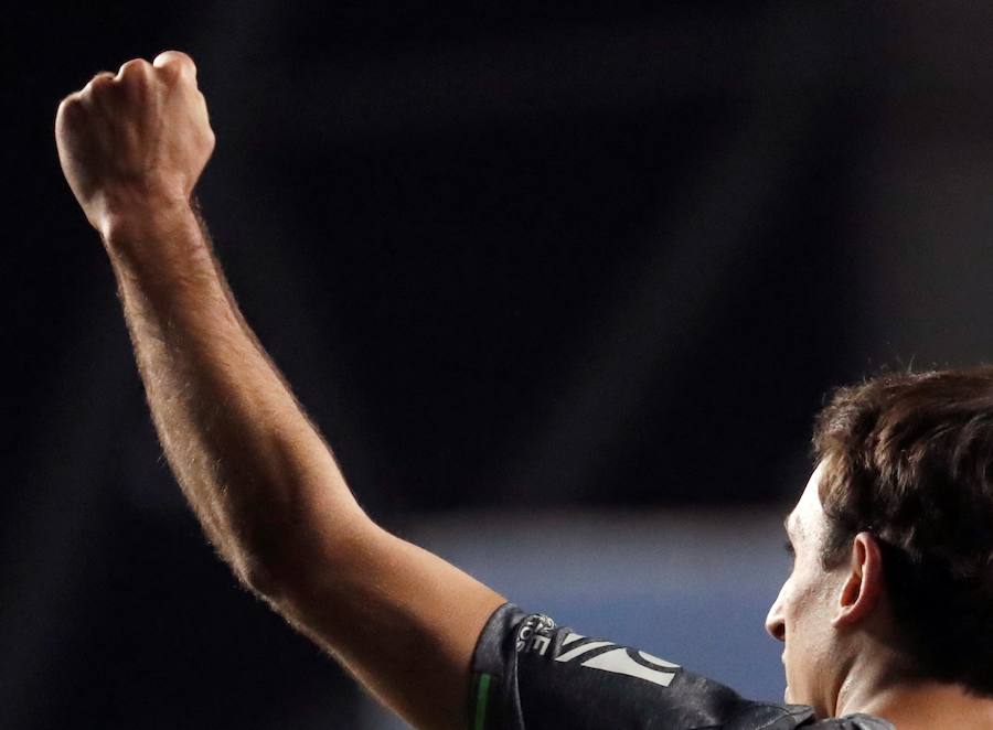 Las fotos más espectáculares del encuentro disputado en Anoeta entre Real Sociedad (esta vez con la segunda equipación) y el Leganés.