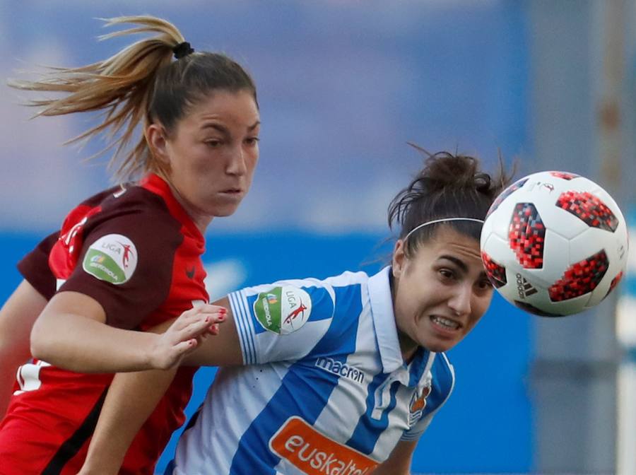 Las mejores imágenes de la victoria de la Real Sociedad ante el Sevilla y que le sirve para entrar en la final de la Copa de la Reina por primera vez en su historia 
