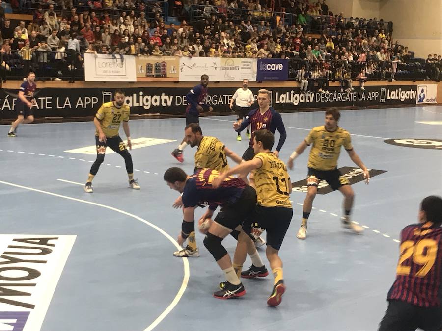 Un lance del encuentro de este martes.