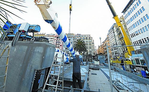Una empresa vasca se encargó de finalizar el desmontaje. 