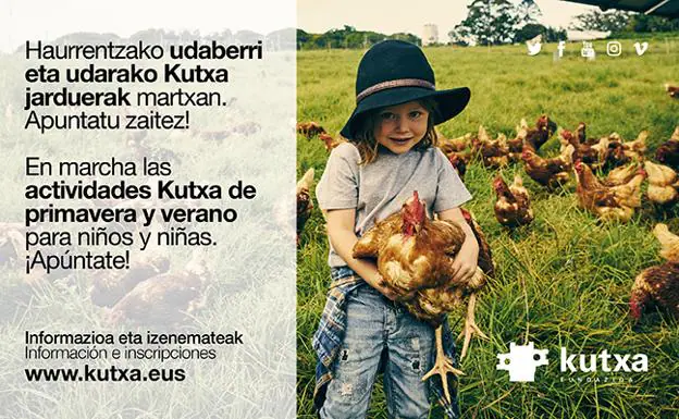 En marcha las actividades Kutxa de primavera-verano para niños y niñas