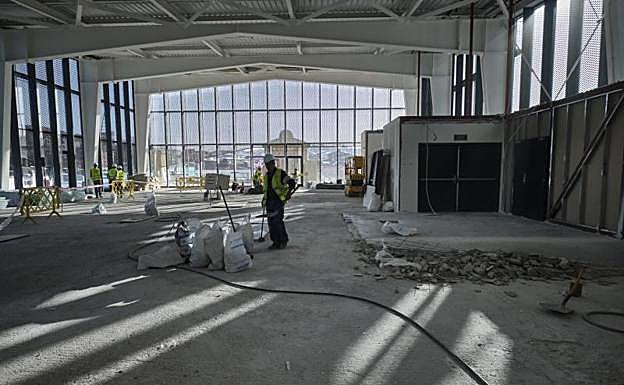 Interior de la zona de Tabakalera que acogerá LABe. 