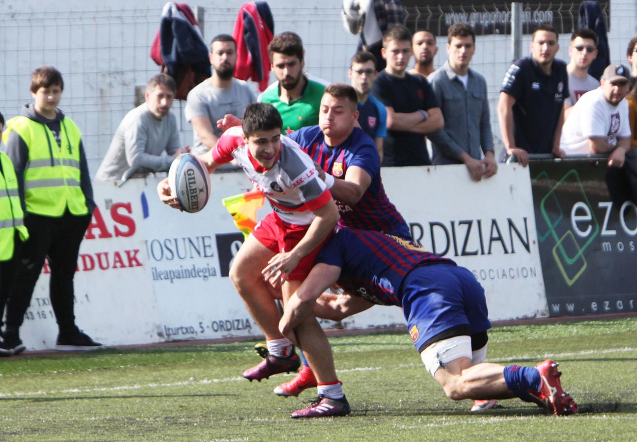 Ampo Ordizia logra una importante victoria en Altamira, 40-13, ante el Barça Rugbi y da un paso de gigante para asegurarse el play off por el título. Los ordiziarras se mostraron superiores y al final de la primera parte habían decidido ya el marcador con un contundente 26-6.