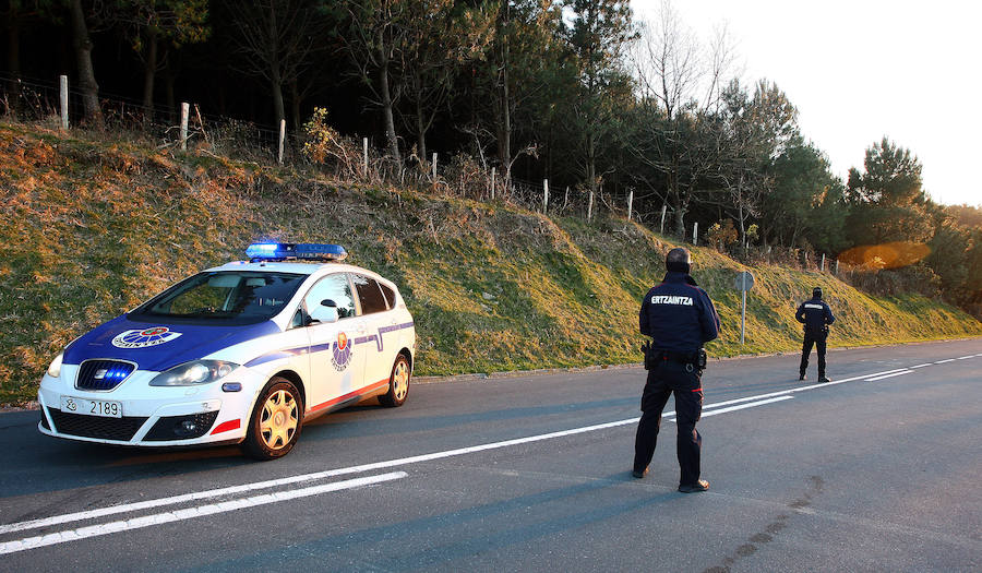 Un incendio forestal ha afectado este miércoles por la tarde a una zona del monte Jaizkibel.