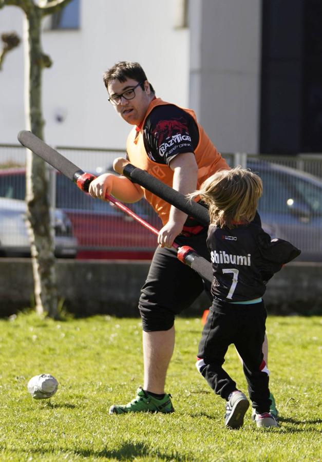El club Arima Galduak de Eibar practica este novedoso deporte que está dando sus primeros pasos en el País Vasco