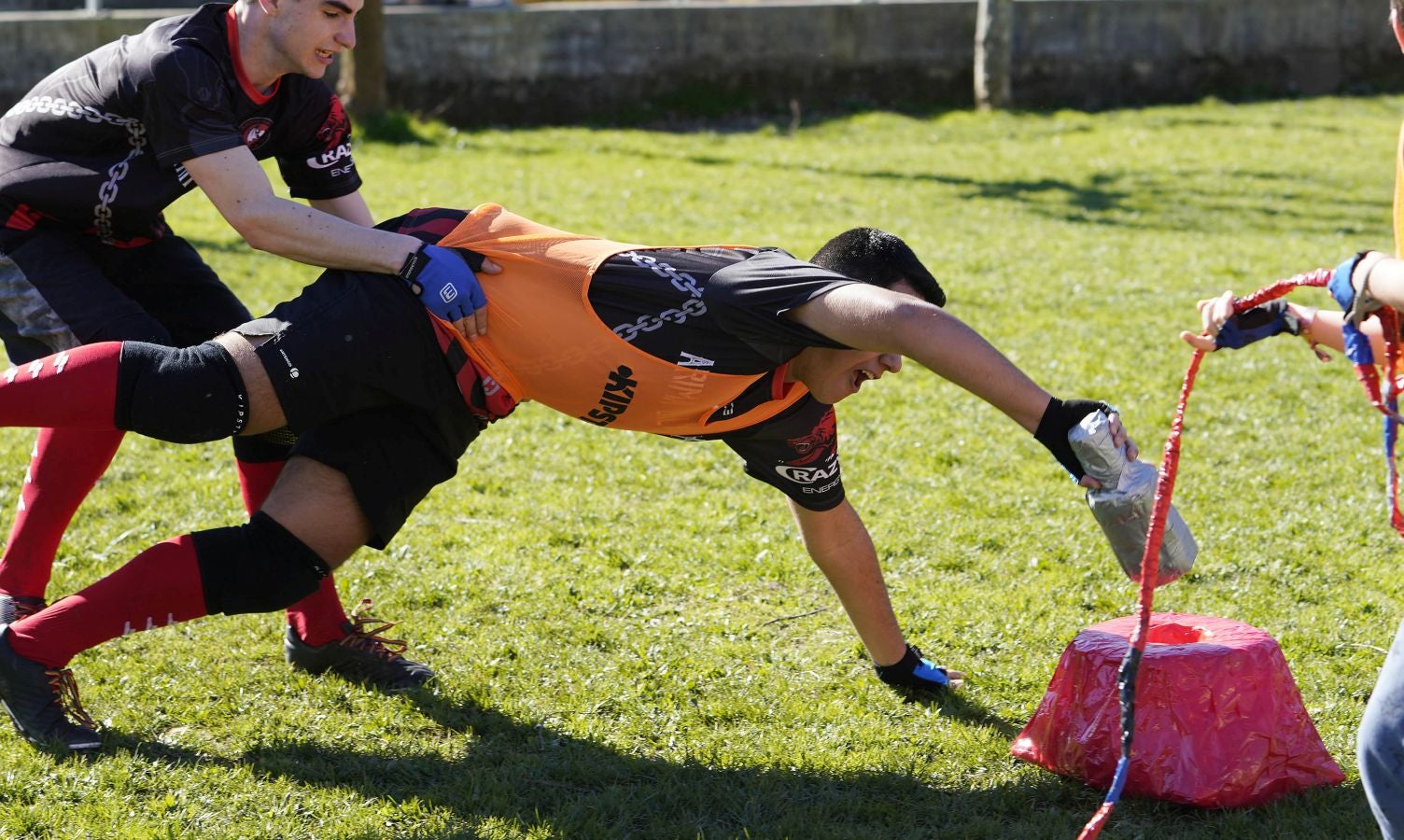 El club Arima Galduak de Eibar practica este novedoso deporte que está dando sus primeros pasos en el País Vasco