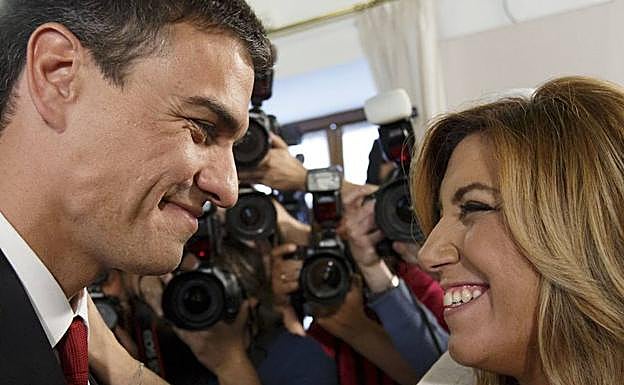 Pedro Sánchez y Susana Díaz, en una imagen de archivo.