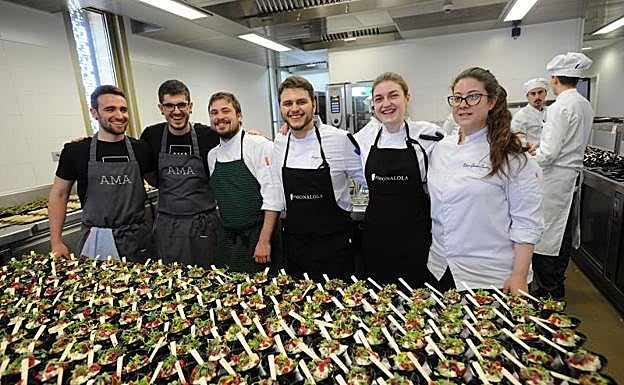 Los chefs del Ama de Tolosa, Mutiloa y Amona Lola