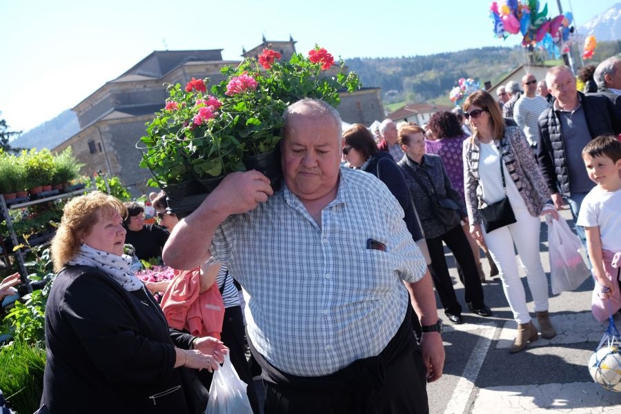 La localidad de Segura ha acogido este domingo su tradicional Feria de Flores y Plantas de Primavera