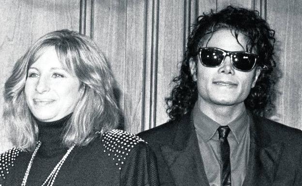 Streisand, en una foto de archivo junto a Jackson. 