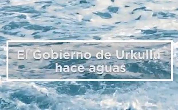 El PP vasco difunde un vídeo que afirma que Urkullu «hace aguas» tras sus acuerdos con EH Bildu y Sánchez
