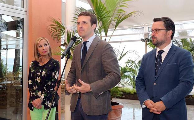 Pablo Casado, durante un acto en Las Palmas de Gran Canaria.