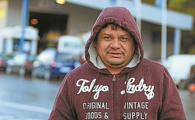 Roberto Antonio Sánchez hizo cola durante más de cuatro horas.