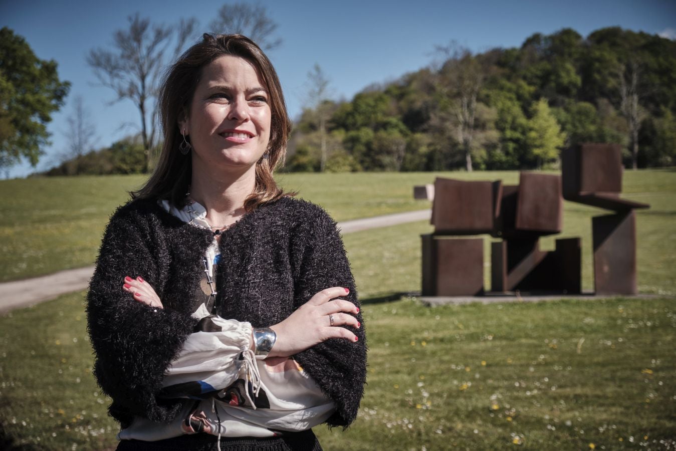 Los responsables del remodelado museo de Zabalaga presentan las nuevas instalaciones y la exposición inaugural antes de su reapertura al público