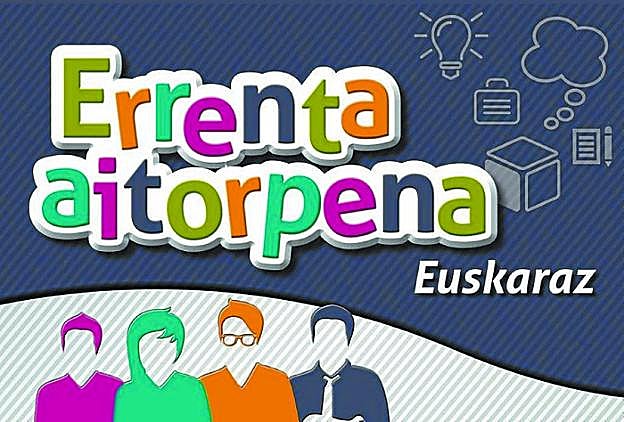 Imagen del cartel de la campaña para realizar la declaración de la renta en euskera.