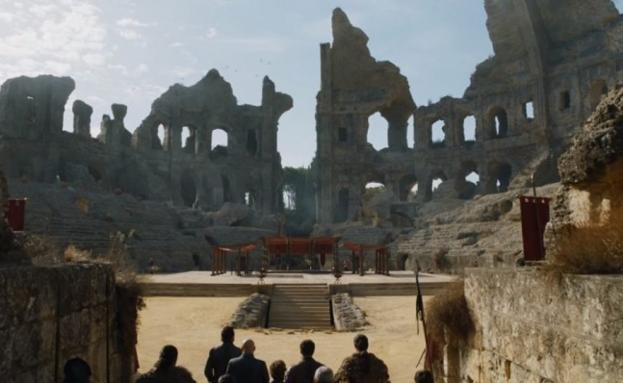 El Anfiteatro de Itálica, en Santiponce, fue el mayor lugar de reunión de protagonistas de la serie. 