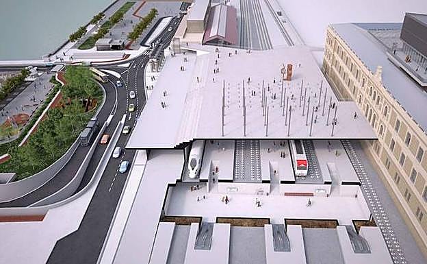 El pasadizo de Egia se convierte en plaza con la nueva estación