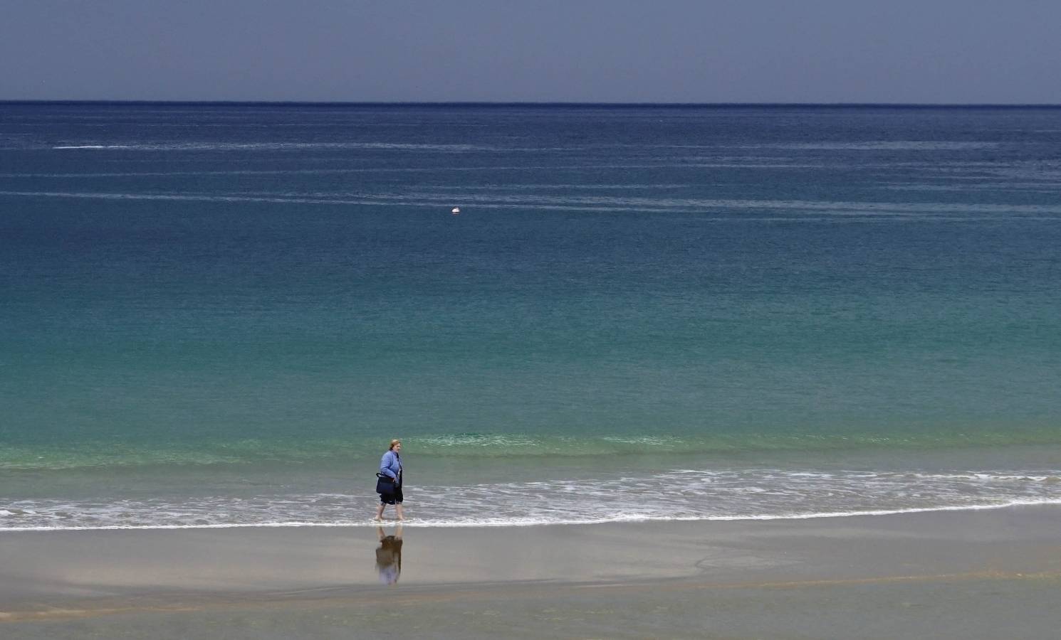 Tras el buen tiempo de la mañana, la tormenta ha llegado a la capital guipuzcoana por la tarde