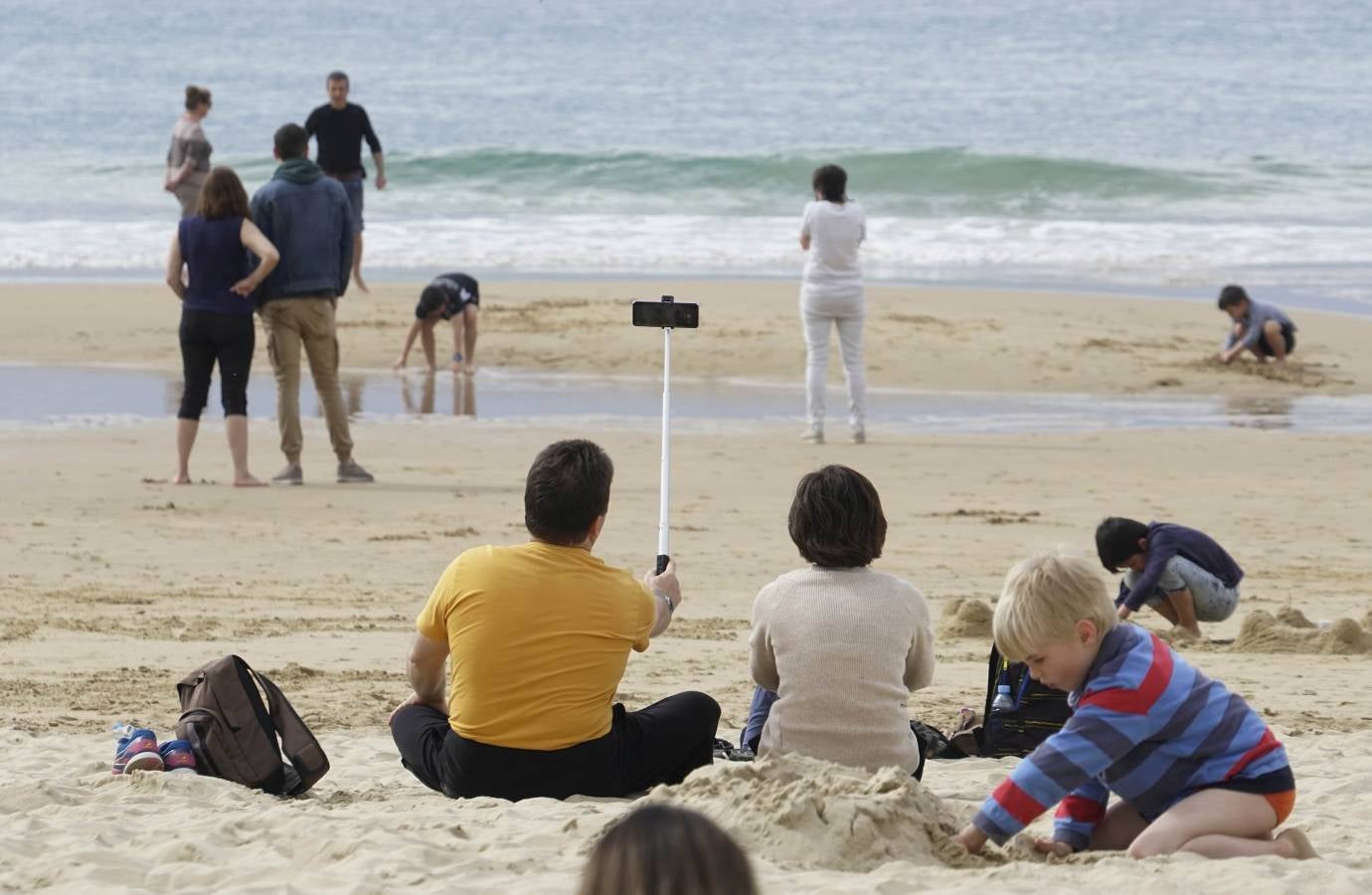 Tras el buen tiempo de la mañana, la tormenta ha llegado a la capital guipuzcoana por la tarde