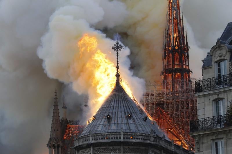 Fotos: El incendio de la catedral de Notre Dame, en imágenes