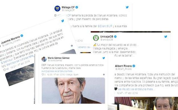 Las redes lamentan la muerte de Manuel Alcántara