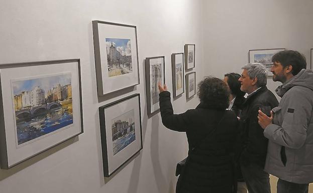 En la muestra de la calle Iñigo 4 se reúnen un total de 25 cuadros.