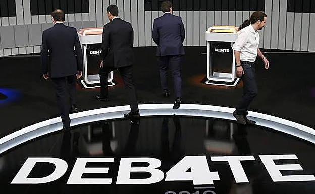 Debate de los candidatos para las elecciones generales del 26-J de 2016. 