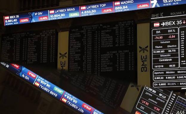 Al Ibex-35 le pesan los bancos y cierra a la baja