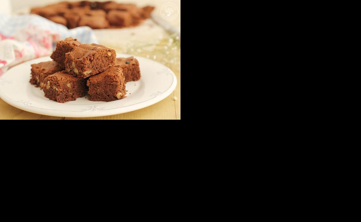 Brownies de chocolate con nueces