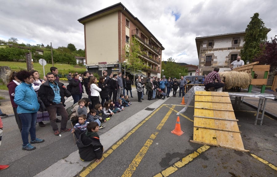Comienza la feria del queso vasco de Idiazabal. Un total de 29 fabricantes de queso de Euskadi, Iparralde y Navarra han acercado sus quesos a la plaza mayor de Idiazabal, escenario de gran parte de los actos organizados con motivo de esta feria. 