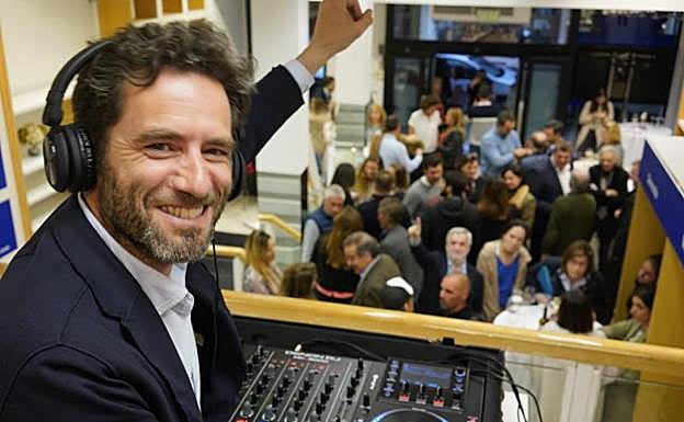 Borja Sémper, ayer durante la fiesta de inicio de campaña.