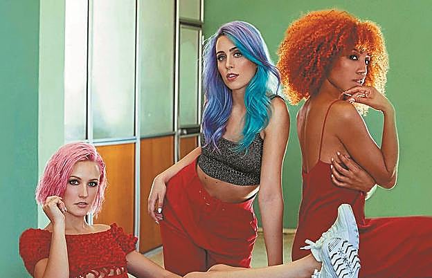 Alba, Sonia y Tamy, las integrantes del grupo Sweet California.