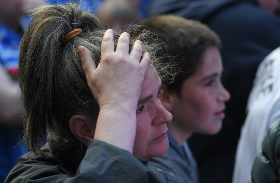 Niños y mayores se han acercado hasta la Trini para vivir la final de la Copa de la Reina 