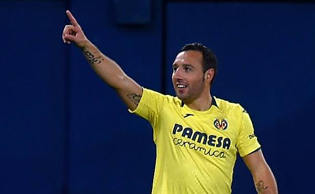 Santi Cazorla, en un partido con el Villarreal. 