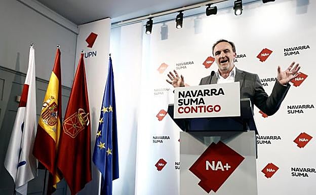 El candidato de Navarra Suma a la Presidencia de Navarra, Javier Esparza