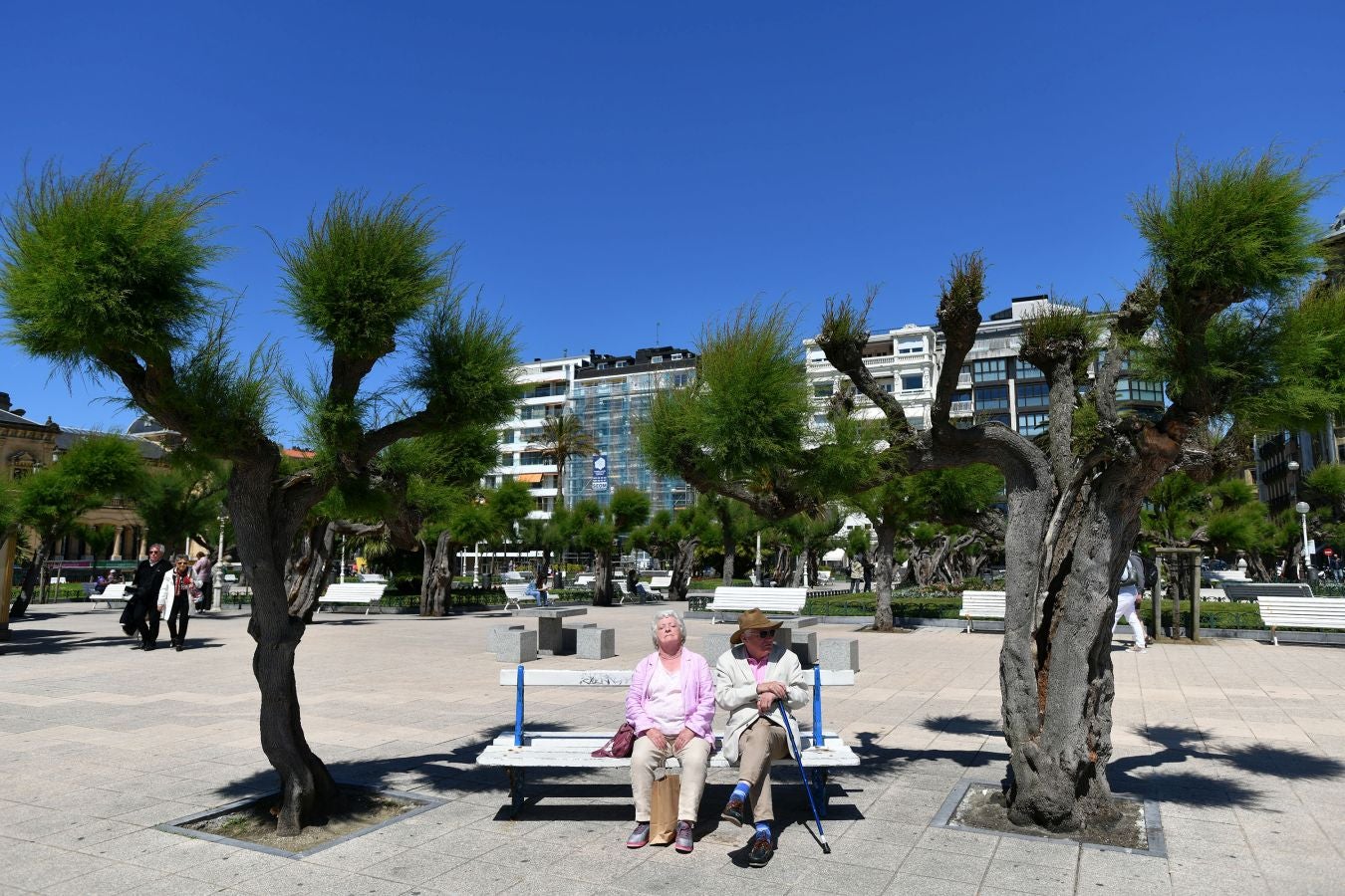 El sol luce en San Sebastián tras varias jornadas de lluvia