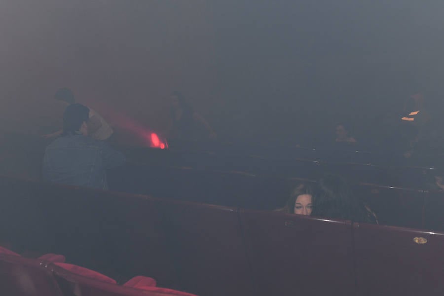 Fotos: Simulacro de incendio en el Teatro Victoria Eugenia