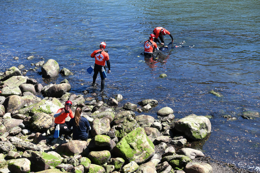 Fotos: Simulacro de incendio en el Teatro Victoria Eugenia