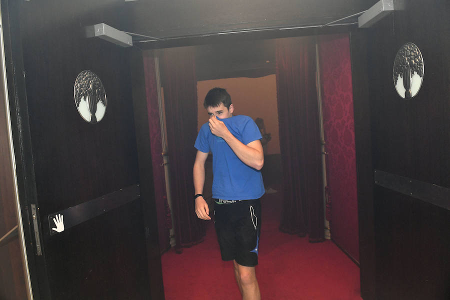 Fotos: Simulacro de incendio en el Teatro Victoria Eugenia