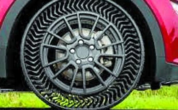 Michelin y GM están desarrollando un neumático sin aire 