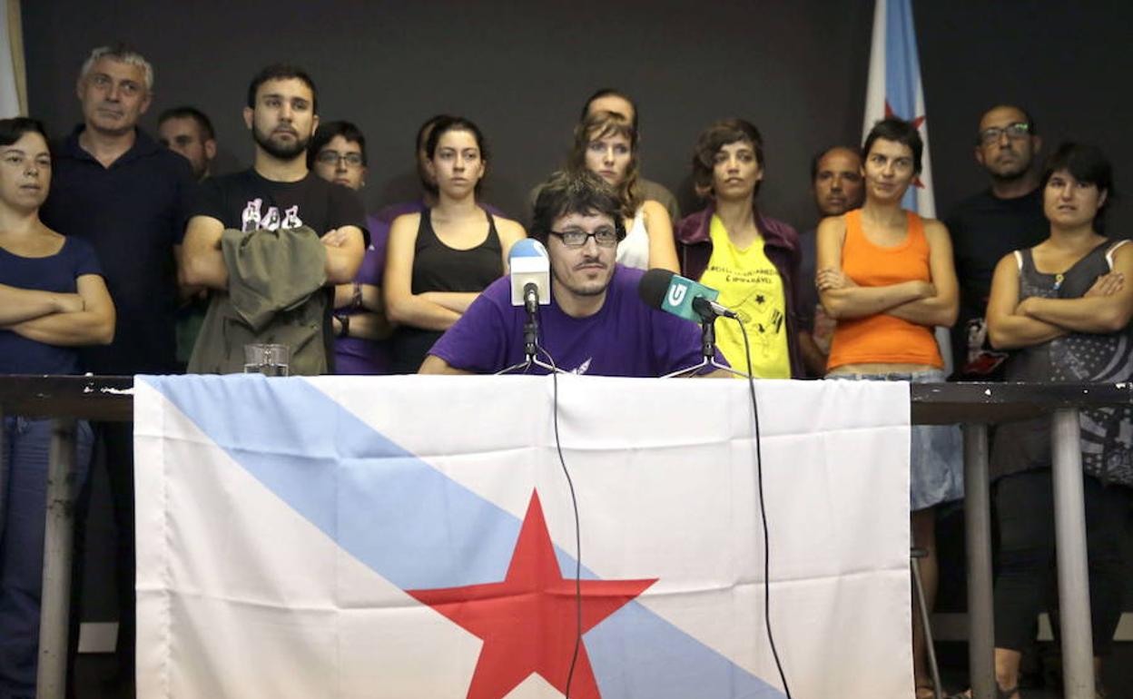 Rueda de prensa de apoyo a Resistencia Galega. 