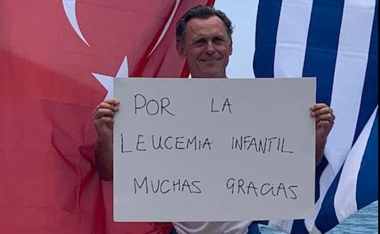 Un campeón contra la leucemia infantil