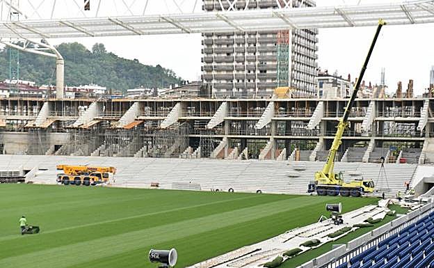 El estado actual de las obras de la grada Norte